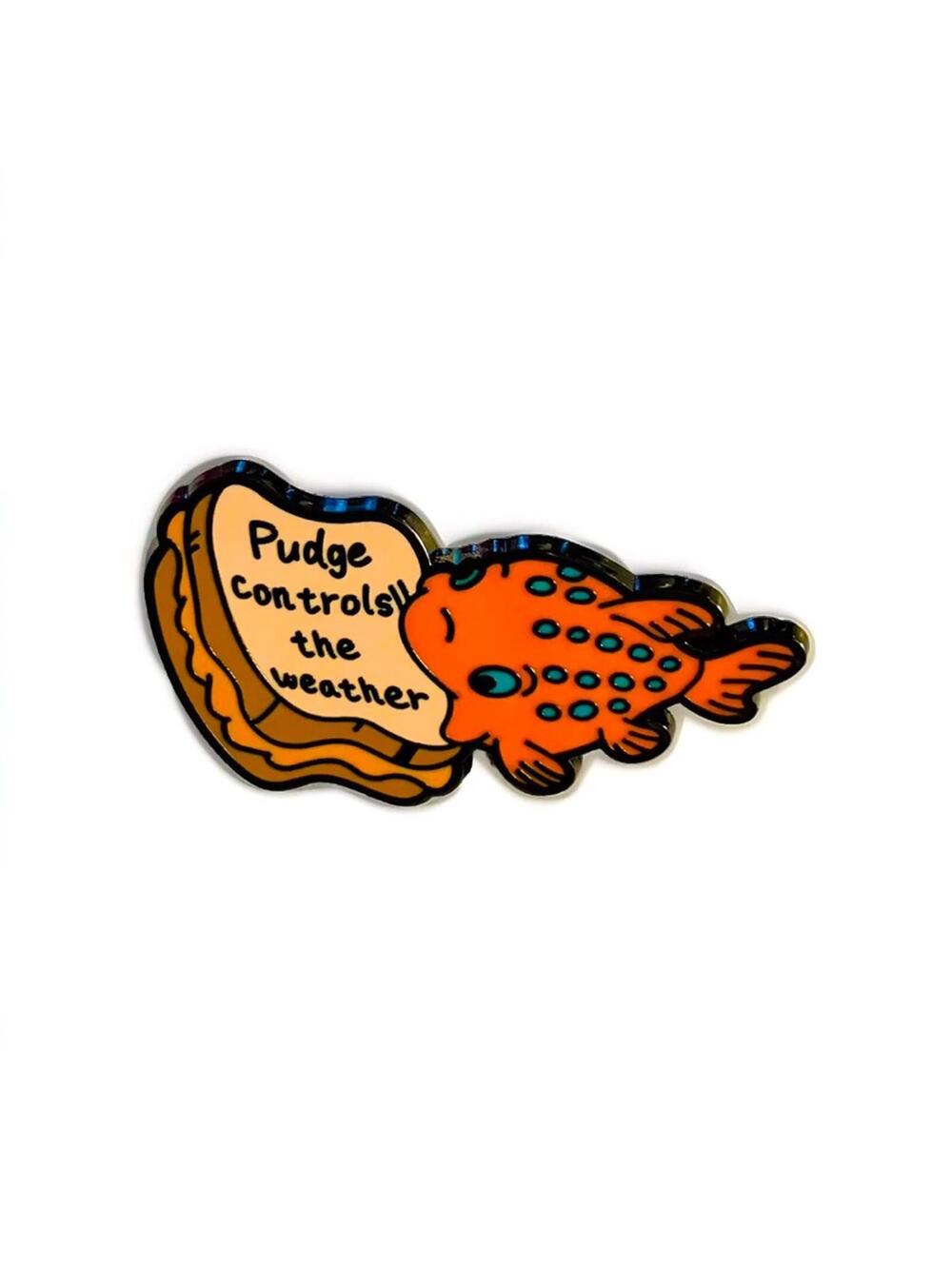 Pin Lilo & Stitch Pudge Controls The Weather Fantasy Enamel Fish Sandwich